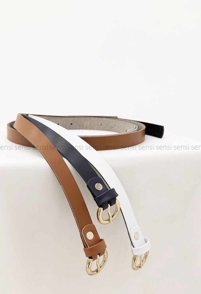 کمربند چرم باریک دو سانت کد1005427